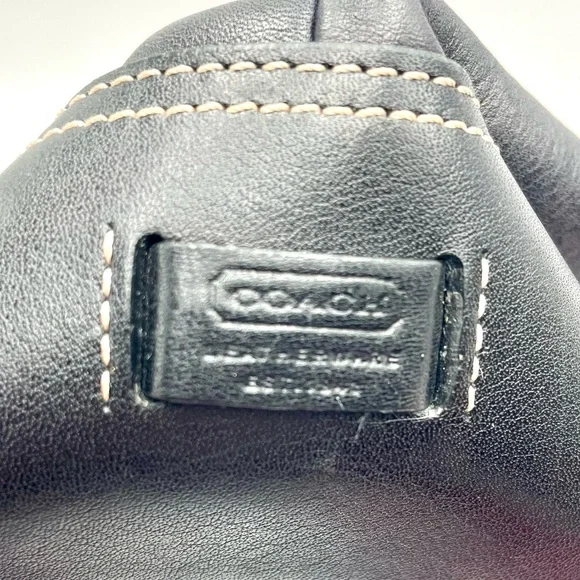 Coach Hampton EUC Black Leather Tote Bag - Picture 6 of 13